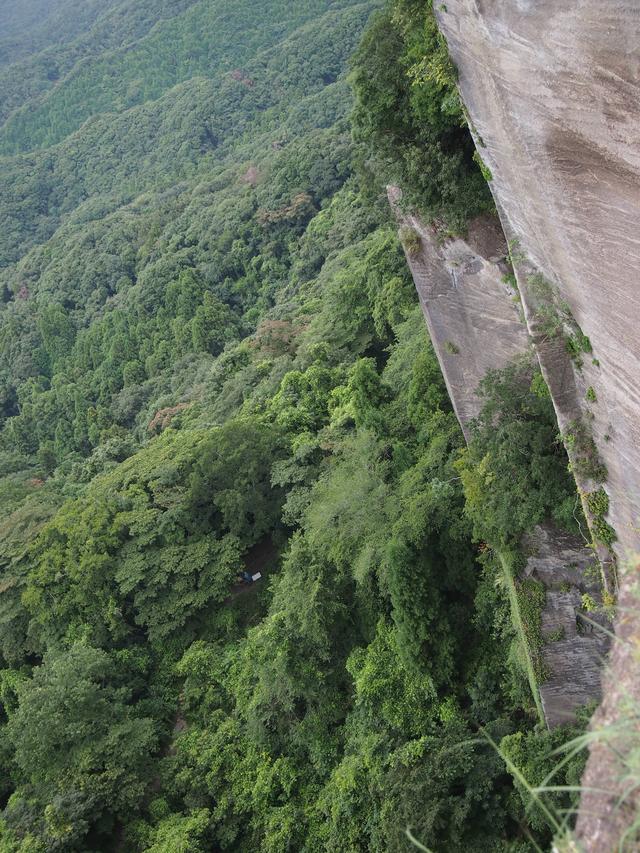 画像: 鋸山の急峻な断崖