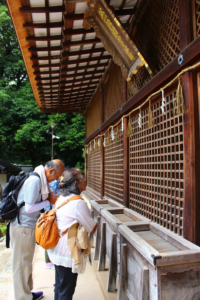 画像: 宇治上神社で参拝