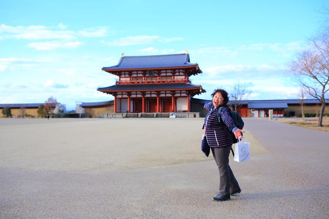 画像: ゴール地点の平城宮跡歴史公園に着きました