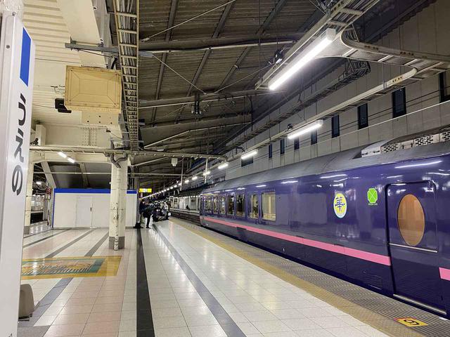 画像: 上野駅に到着した華(弊社スタッフ撮影)