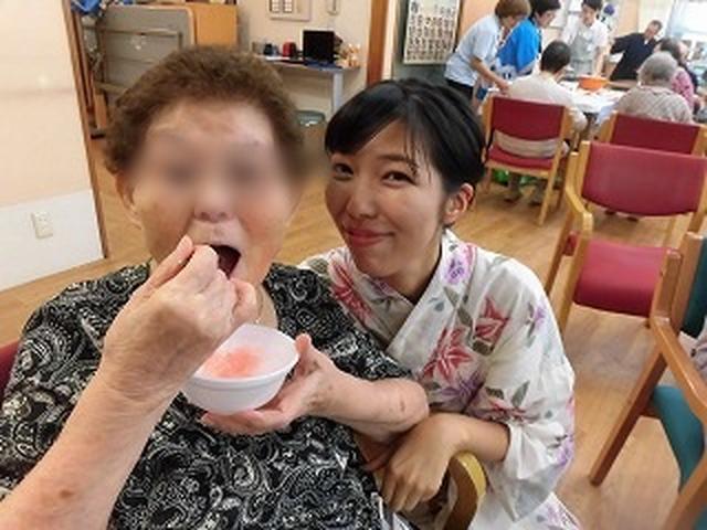 画像: いちご味のかき氷も美味しい~