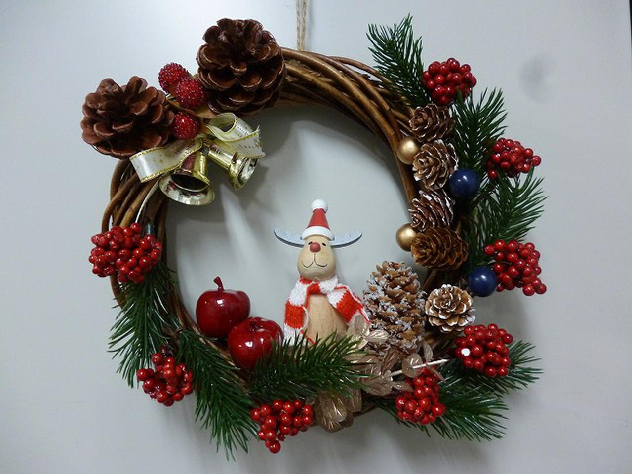 楽天市場】○クリスマスススワッグ・レッド クリスマスリース