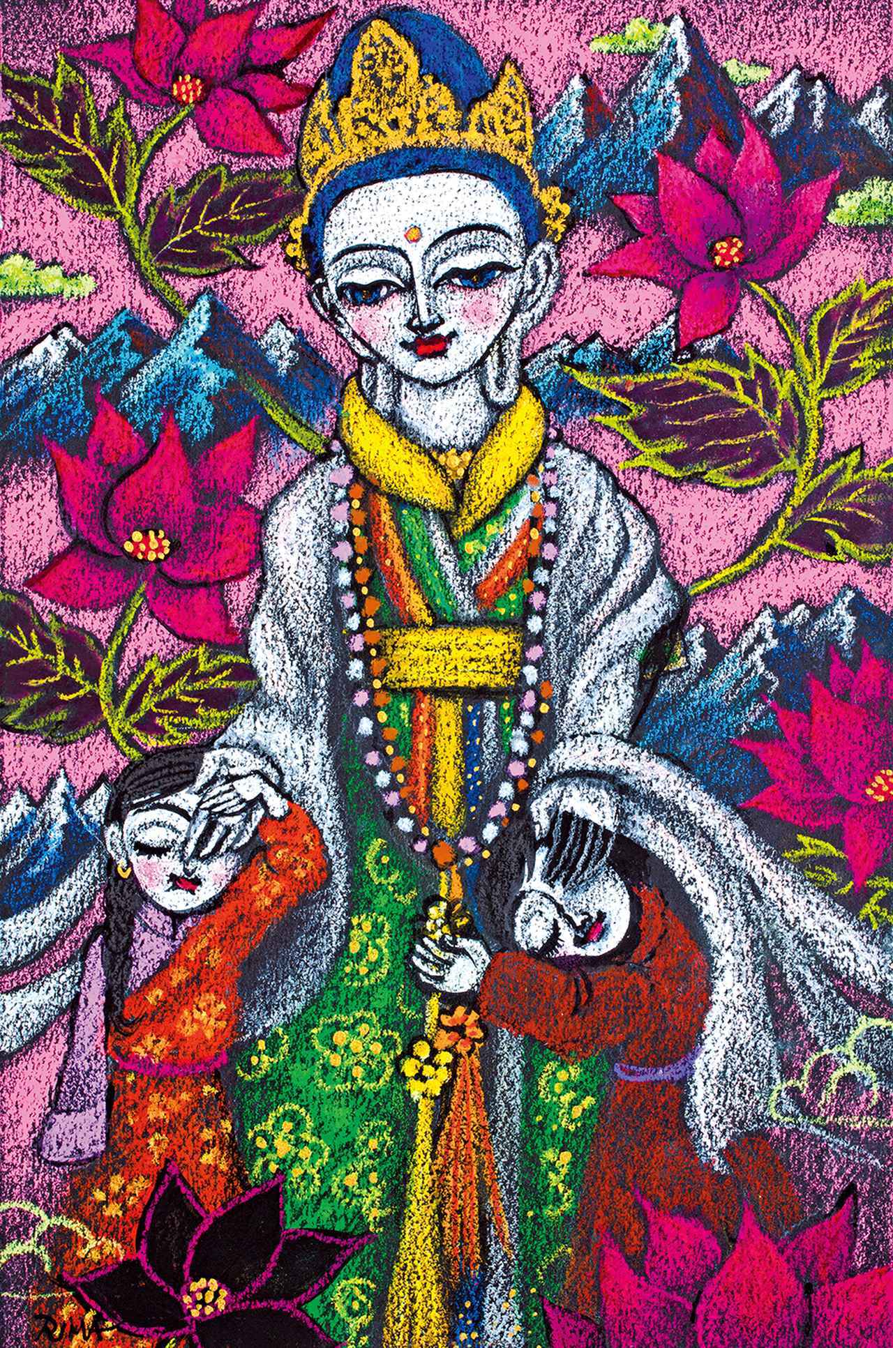 絵画　寺院の山門(ゴープラム)ティルバンナマライ 絵画 寺院の山門(ゴープラム)ティルバンナマライ - メルカリ