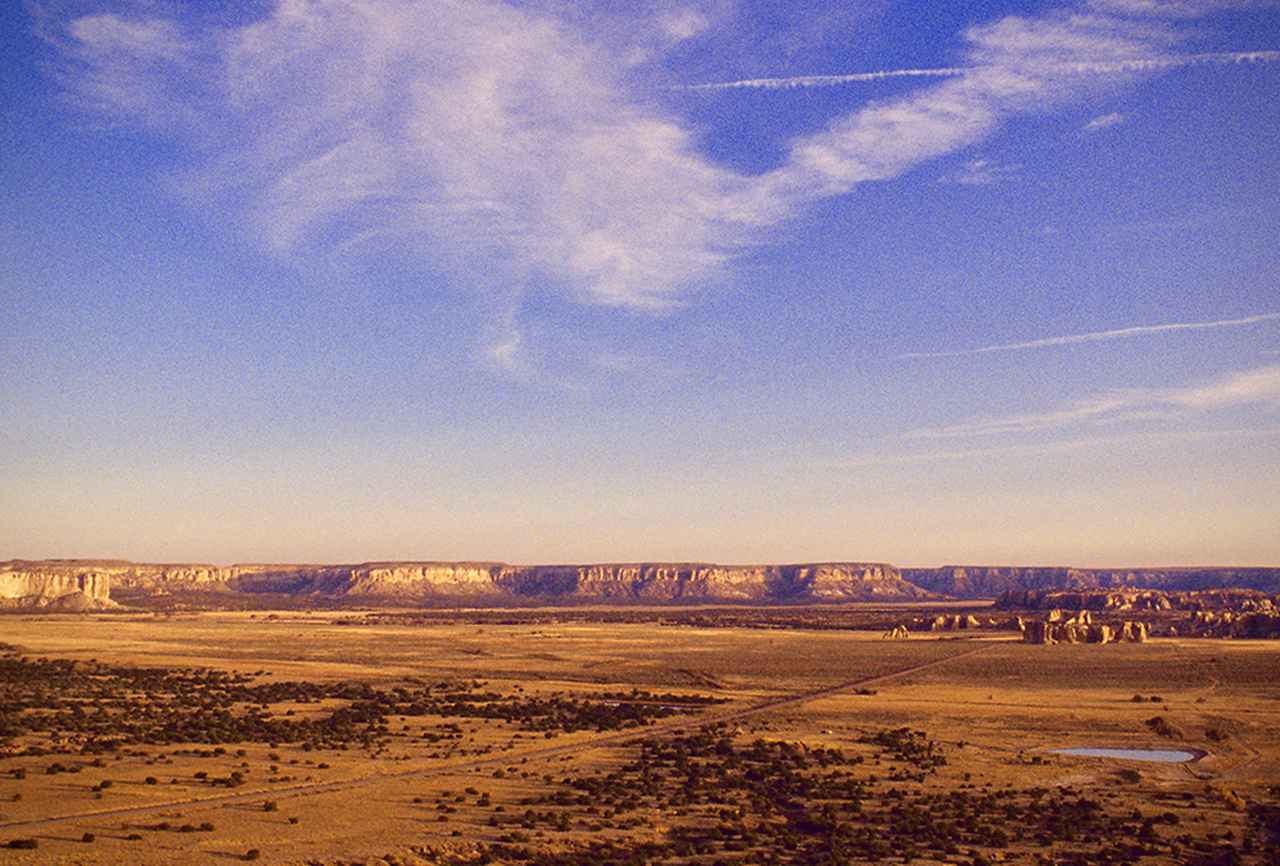 画像: ニューメキシコ州サンタフェ近くの台地