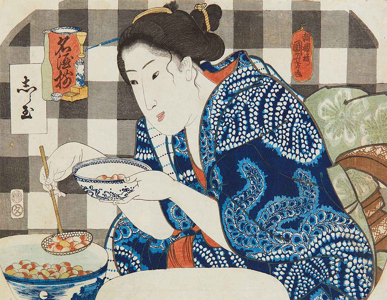 青と白の風景画の皿*7 青と白の世界！ま