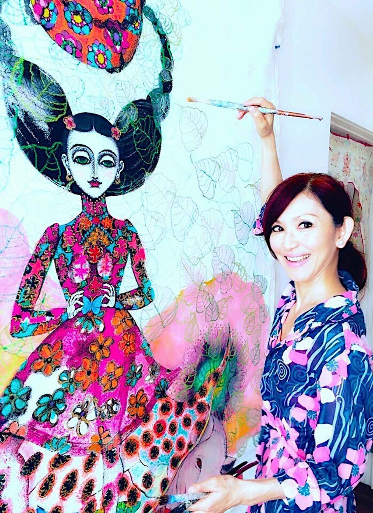 TJ News 藤田理麻の新作絵画展 「カルナ～思いやりの心」が開催 (1/1