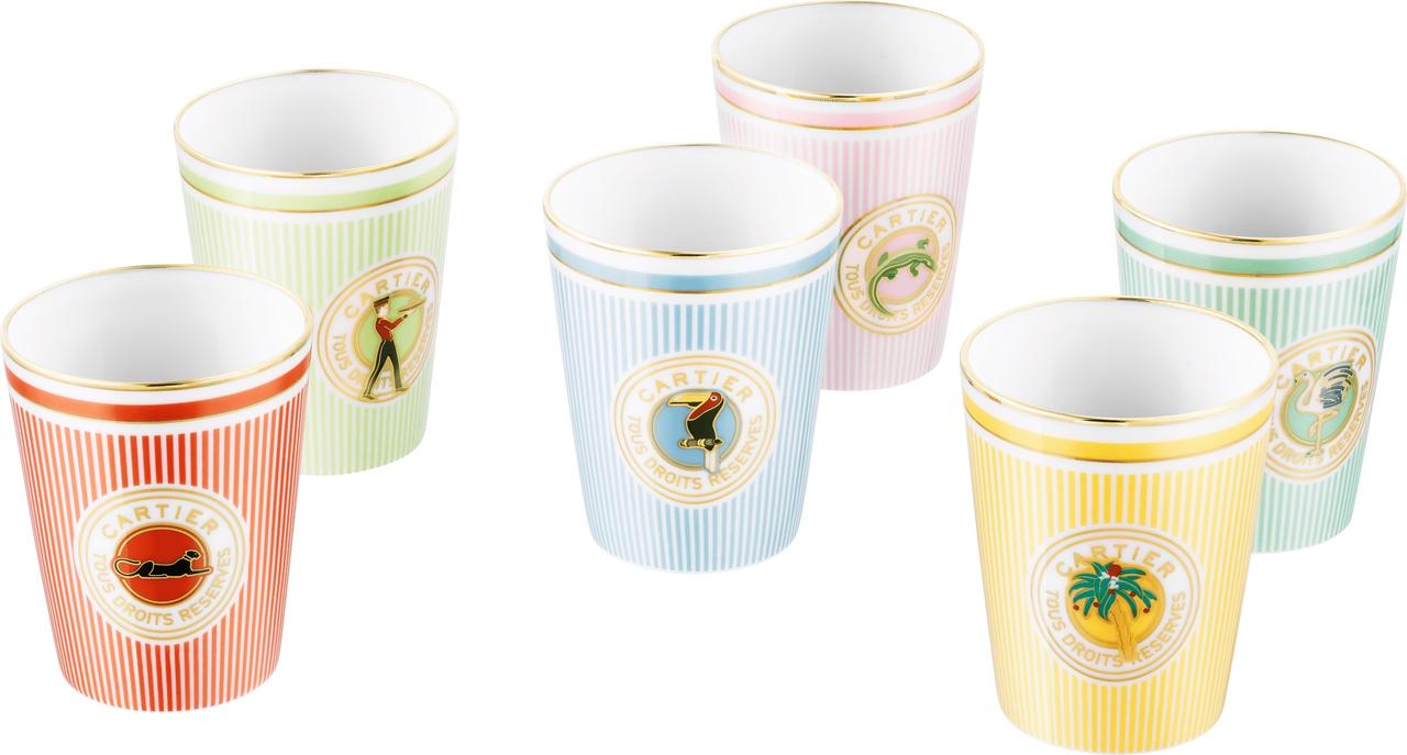 Cartier 陶器エッグカップ カラフル Cartier 陶器エッグカップ カラフル カルティエ、エトロ、マルニの