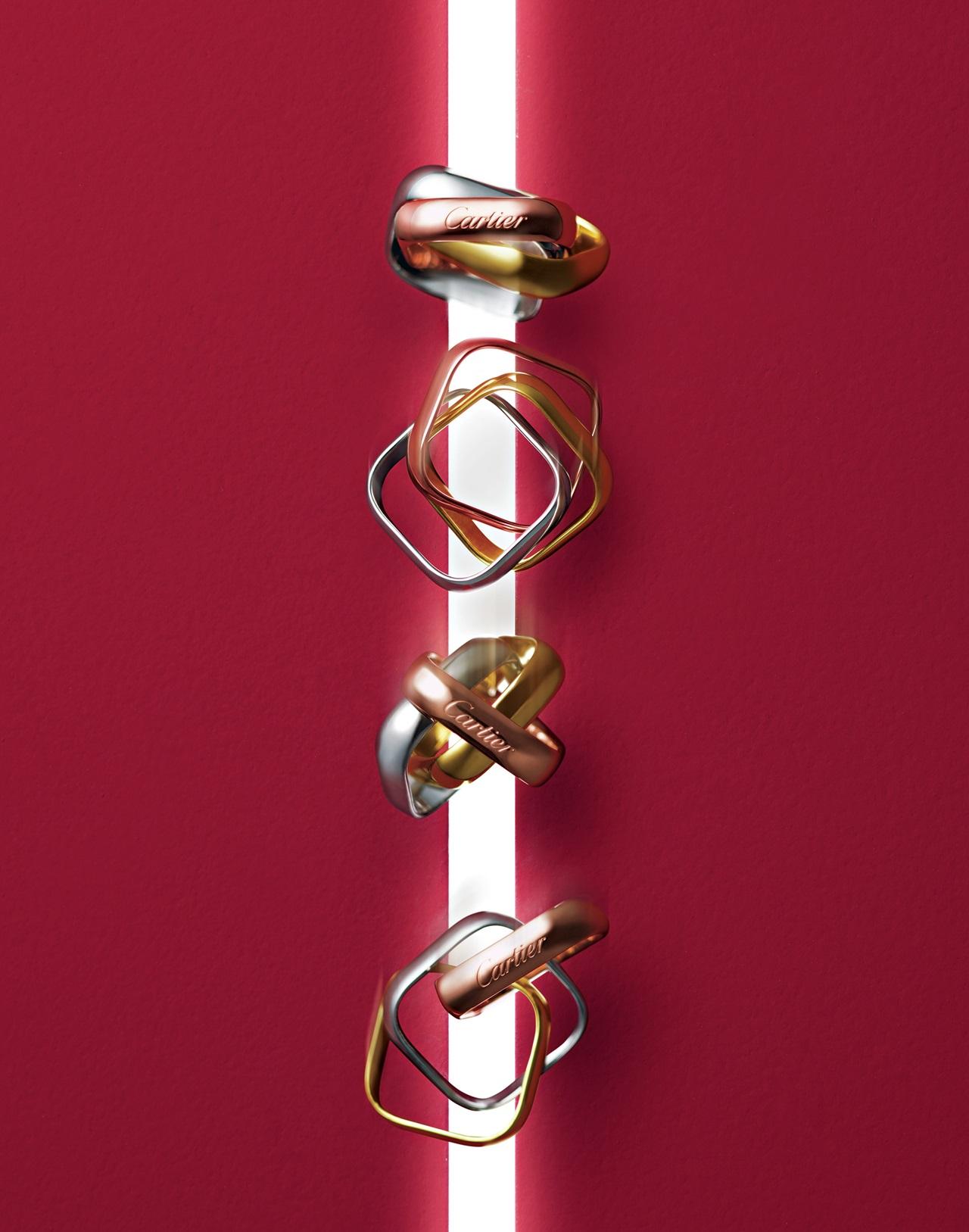 カルティエの「トリニティ」リング 生誕100周年を機に あっと驚く新作