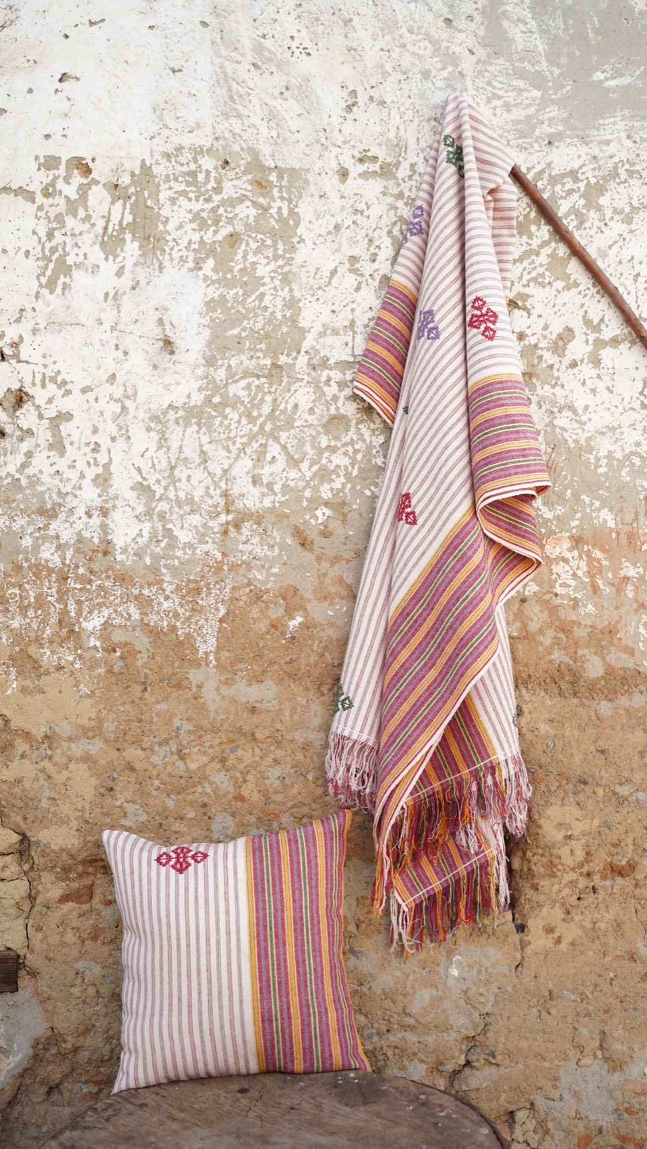 ブータン 染織 手織り 民藝 伝統工芸 レイ・ブータン 手織り巾着