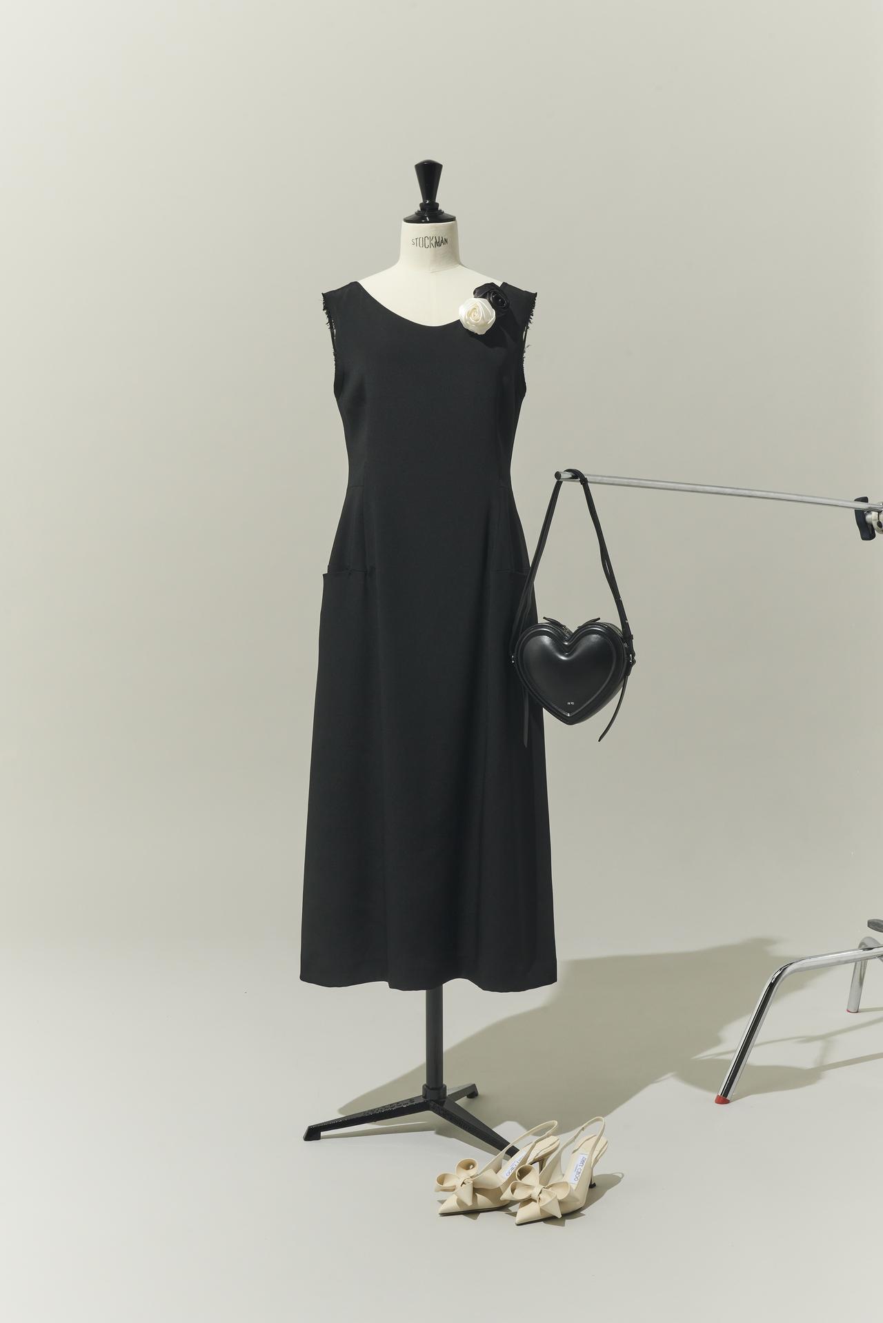 JIL SANDER ブラックワンピフォーマルオケージョンシーンにも活躍