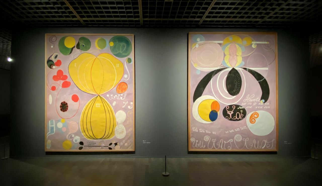 デンマークルイジアナ・正規ポスター★ヒルマ・アフ・クリント★北欧★現代アート 北欧 Hilma af Klint ヒルマ・アフ・クリント SWAN No.12 抽象画
