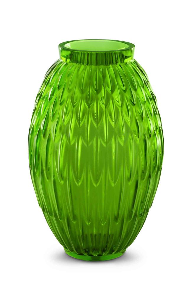 画像: 「プリュム　ベース」（GM、アマゾングリーン）￥452,100／ラリック COURTESY OF LALIQUE