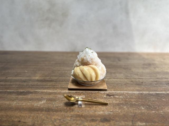 画像: 「新しょうがと桃の志るこ氷」お茶付き￥1480