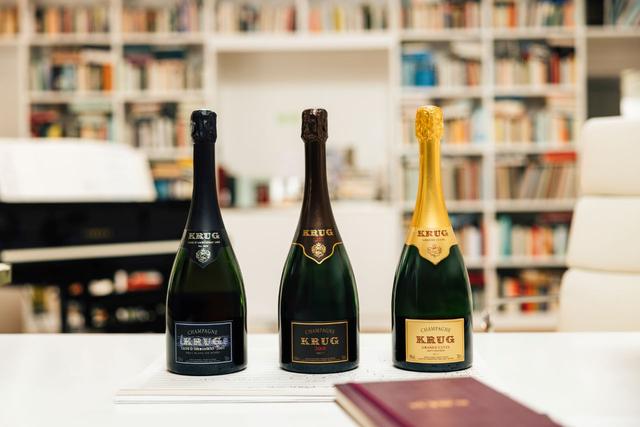 画像: (写真左から)Krug Clos d’Ambonnay 2008 、Krug 2008 、Krug Grande Cuvée 164ème Édition