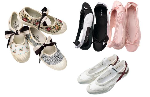 画像: スニーカーも"バレエコア" ヴァレンティノ、バレンシアガ、 ミュウミュウの注目作 - T JAPAN:The New York Times Style Magazine 公式サイト
