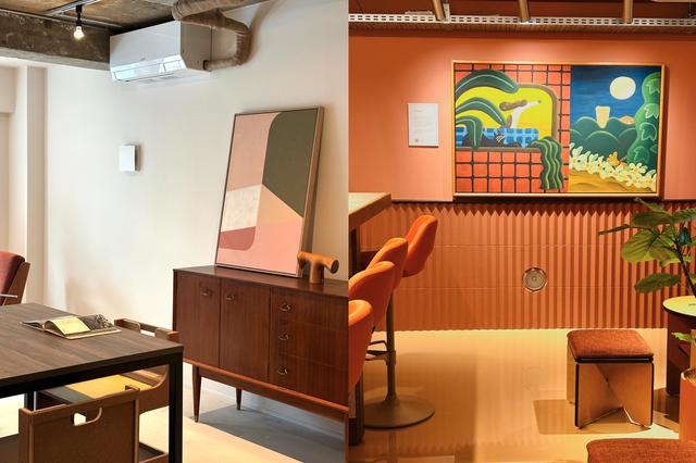 画像: カフェ&バーがあるのは、THESTEPS(ザステップス  https://thesteps.jp/)というシェアオフィスのあるリノベーションビルディングの1階。来年1月にはSHIFT HOTEL SHIBUYA HATAGAYAも隣にオープン予定だ。写真はオフィススペースのモデルルームとの共用ラウンジ