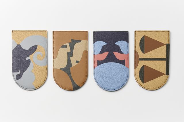 画像: カードケース　左から牡羊座、双子座、蟹座、天秤座。各＜H7.5×W12.5×D0.5㎝＞￥102,300／デルヴォー