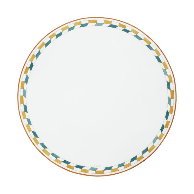 画像: 「ディナープレート 〈エルメス・アン・コントルポワン〉 No2」￥29,700／エルメス ©HERMÈS