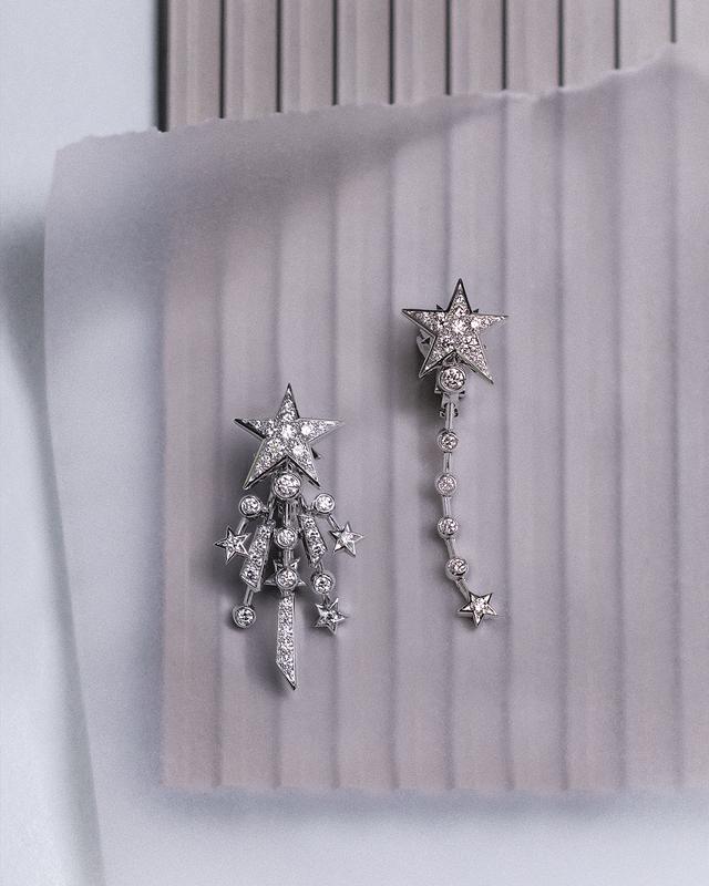 画像: シャネルの新作「ライズ アンド シャイン」イヤリング〈K18WG、ダイヤモンド〉￥10,571,000（参考価格）／シャネル シャネル カスタマーケア センター TEL.0120-525-519