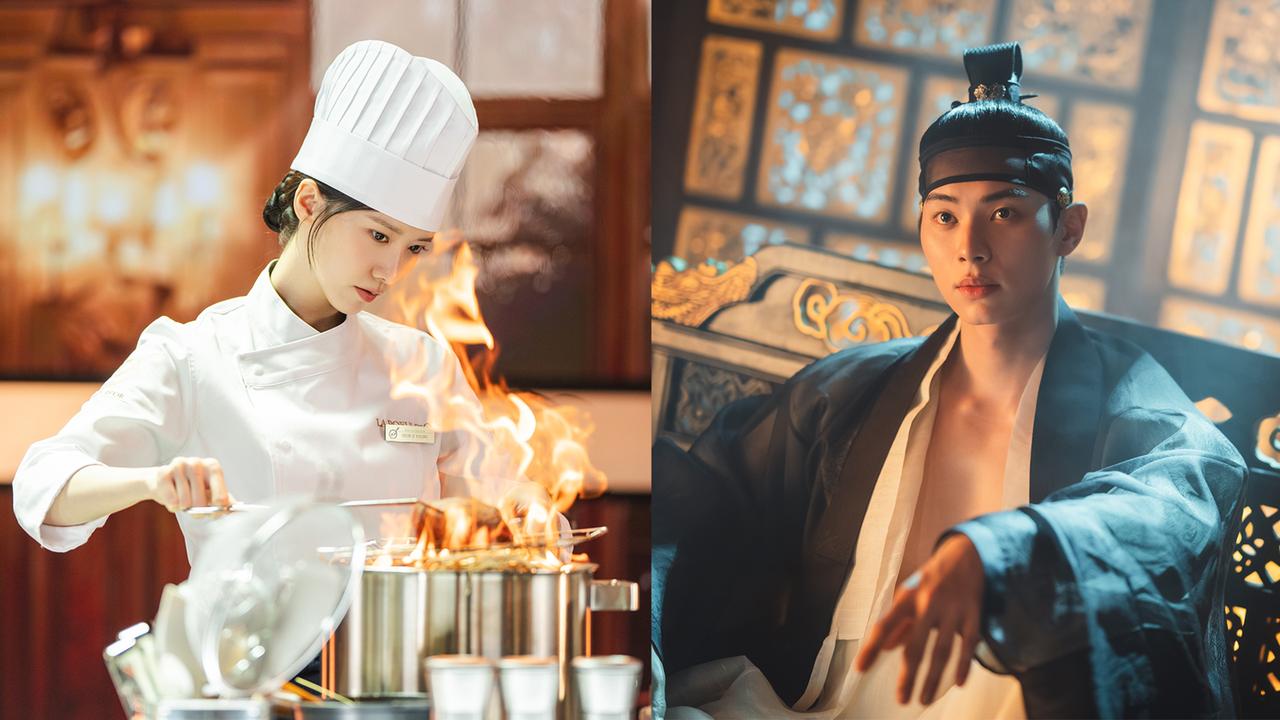 画像: 主演のユナ（左）とイ・チェミン（右）。Netflix シリーズ「暴君のシェフ」独占配信中