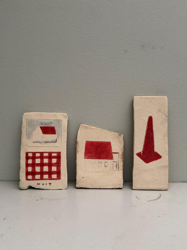 画像: 《etude♯１～３》©HIROSHI KATO　顔料／セラミック