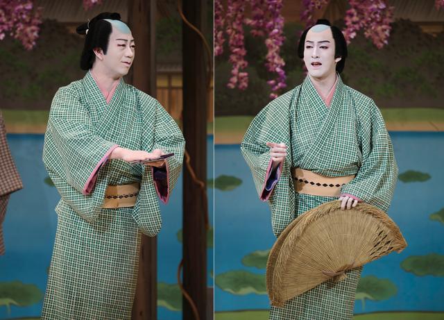 画像: 『曽根崎心中物語』徳兵衛=中村壱太郎（左）　徳兵衛=尾上右近（右）