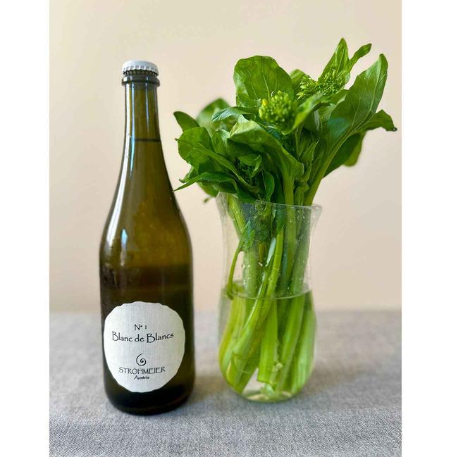 画像: アスパラ菜にオーストリアの泡を合わせて春爛漫！