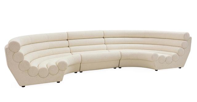 画像: 「フューチュラ3ピースUシェイプ」＜W396×D155×H76.5（SH31）cm＞￥1,578,500／ジョナサンアドラー（トーヨーキッチンスタイル） COURTESY OF TOYO KITCHEN STYLE