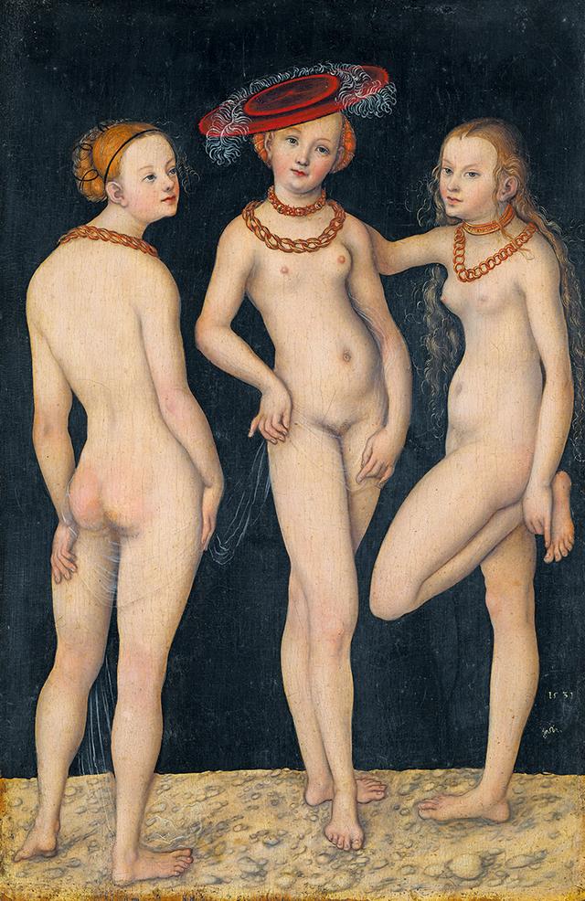画像: ルカス・クラーナハ(父) 《三美神》 1531年 パリ、ルーヴル美術館 Photo © GrandPalaisRmn, (musée du Louvre) / Mathieu Rabeau / distributed by AMF-DNPartcom