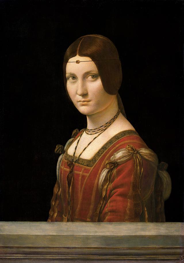 画像: レオナルド・ダ・ヴィンチ《女性の肖像》、誤って付された別称《美しきフェロニエール》1490‒1497年頃 パリ、ルーヴル美術館 © GrandPalaisRmn (musée du Louvre) / Michel Urtado