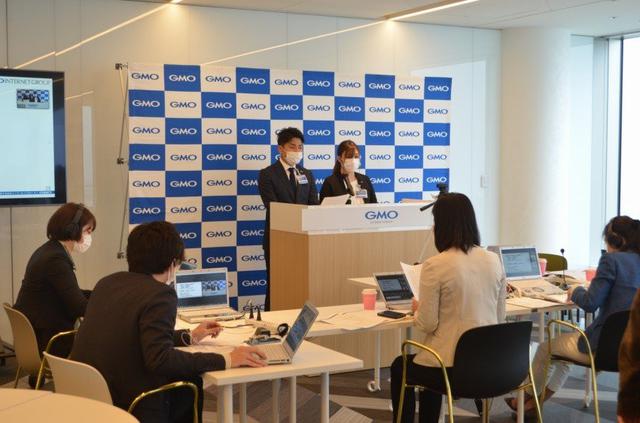画像: GMOインターネットグループでは、4月1日に入社式をオンラインで行った
