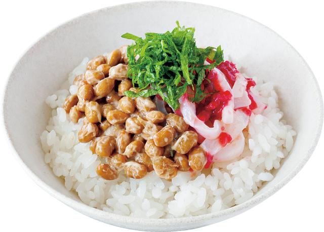 画像: 梅いか納豆丼