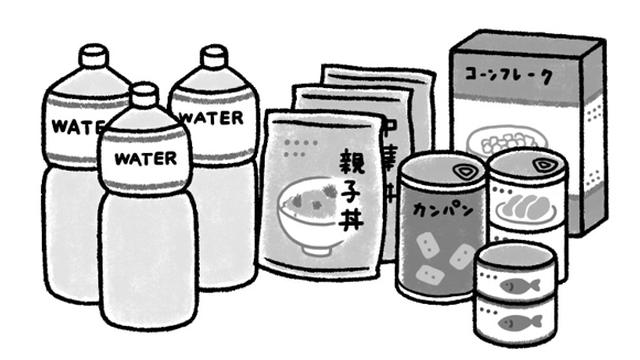画像: 水と非常食、備える量は?