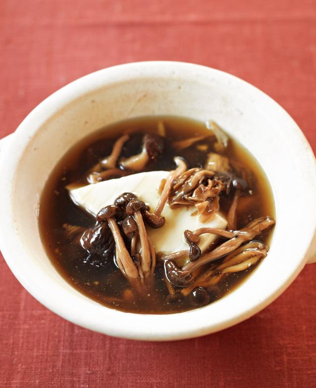 画像: 干しきのこと豆腐の小鍋仕立てのレシピ