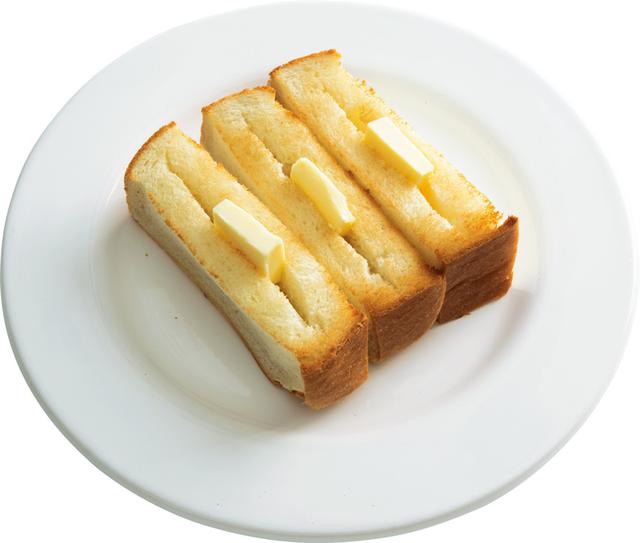 画像: 4枚切り食パンで のっけバタートースト