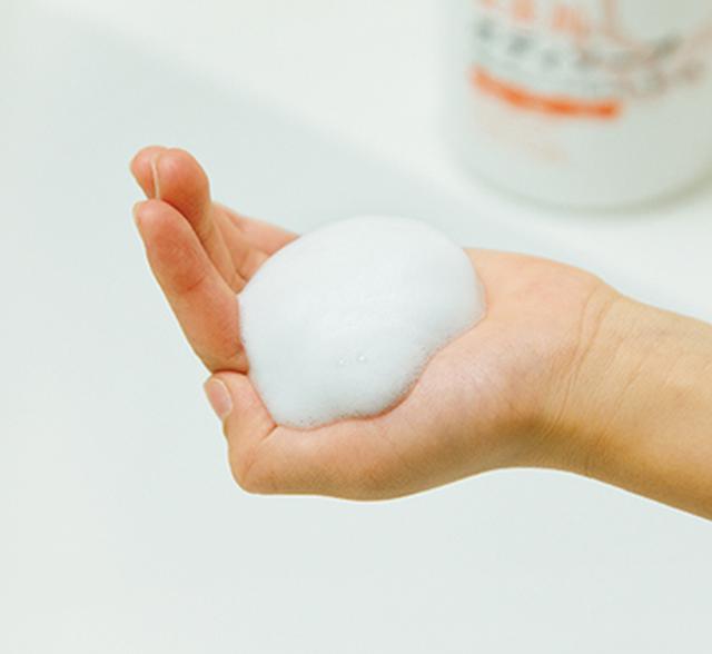 画像2: たっぷりの泡で、やさしく手のひら洗い