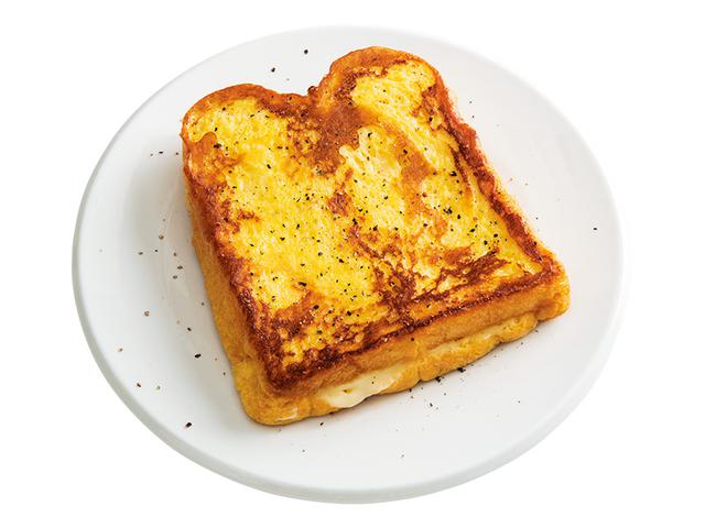 画像: 4枚切り食パンで チーズのフレンチトースト