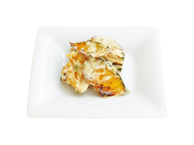 画像: 焼きかぼちゃの青とうがらしマヨネーズあえ