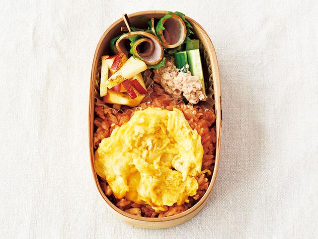 画像: オムライス弁当のつくり方
