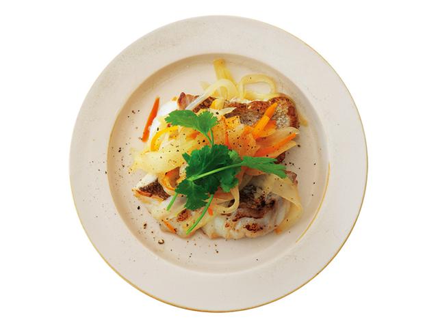 画像: アレンジ① 白身魚と香味野菜のソテー