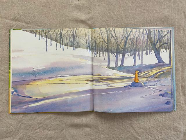 画像: 広い雪原にぽつんと……。