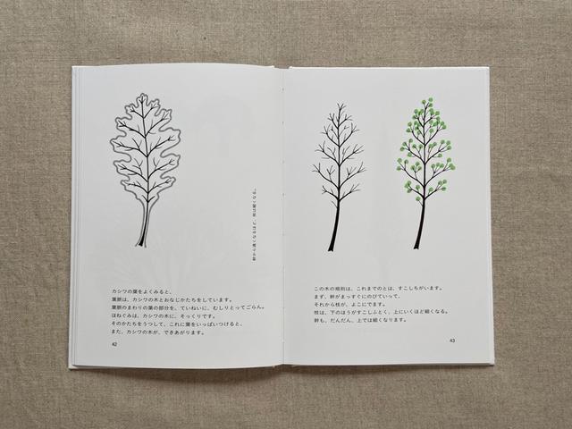 画像: 葉っぱの葉脈のような姿をした木も。木にはいろいろな種類がありますからね。