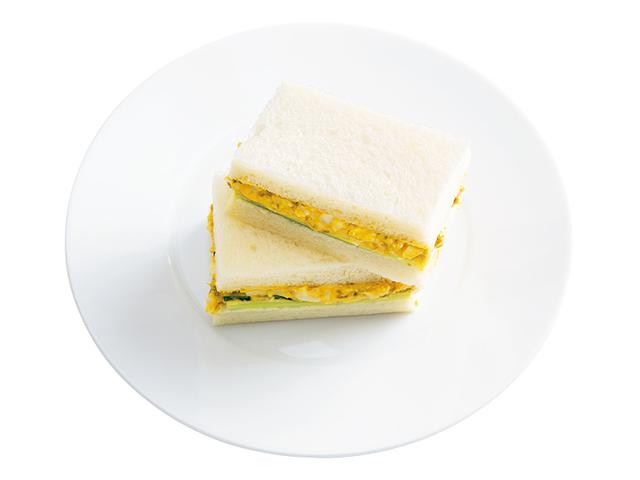 画像: 「のり玉サンド」つぶしたゆで卵にマヨネーズ、塩、こしょう、そして、砂糖の代わりに甘辛い“のりの佃煮”を。一気に和の雰囲気に。