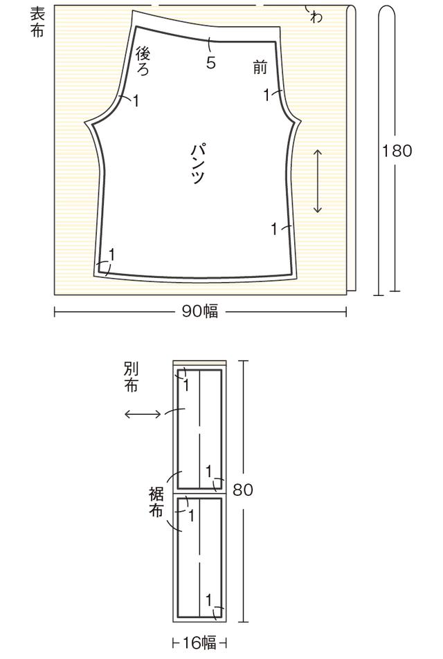 画像: 裁ち方図