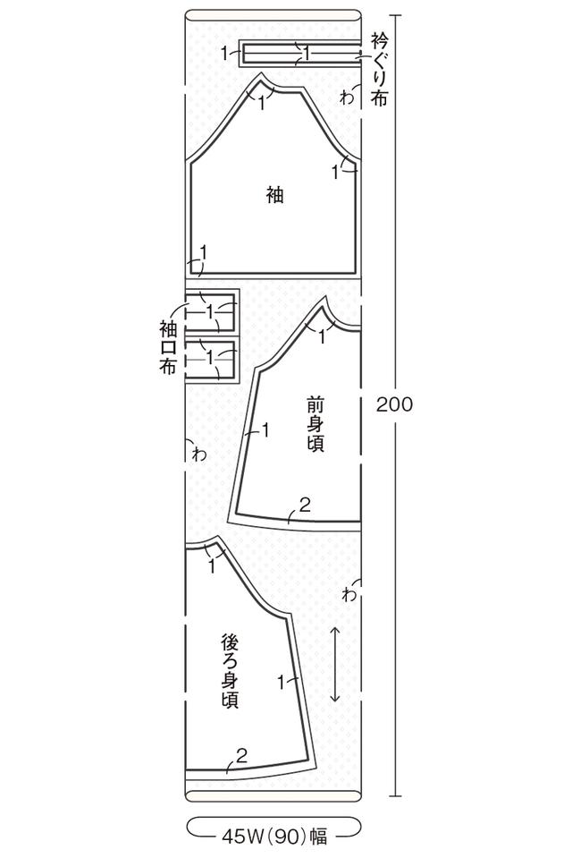 画像: 裁ち方図