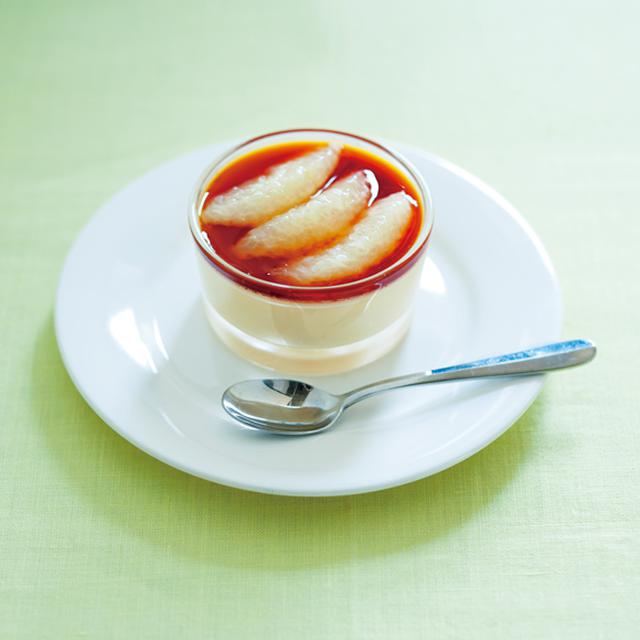 画像: グレープフルーツプリンのつくり方