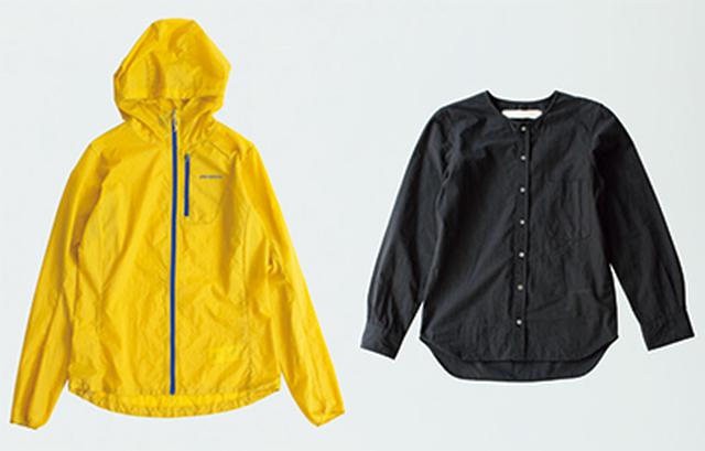 画像: ジャケット 14,580円/パタゴニアⓄ。ブラウス 12,960円/ヴァジー ラントマンⓇ