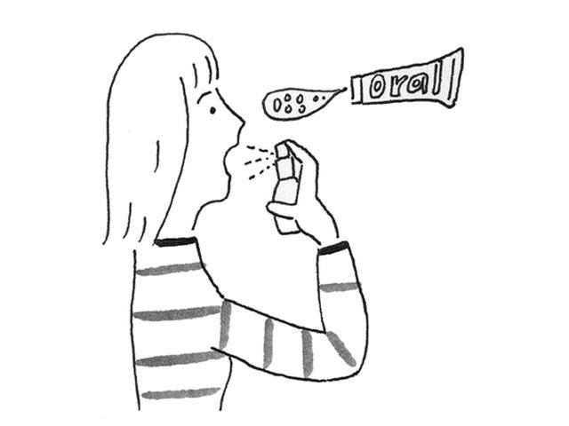 画像: 口の乾きには保湿ジェルを