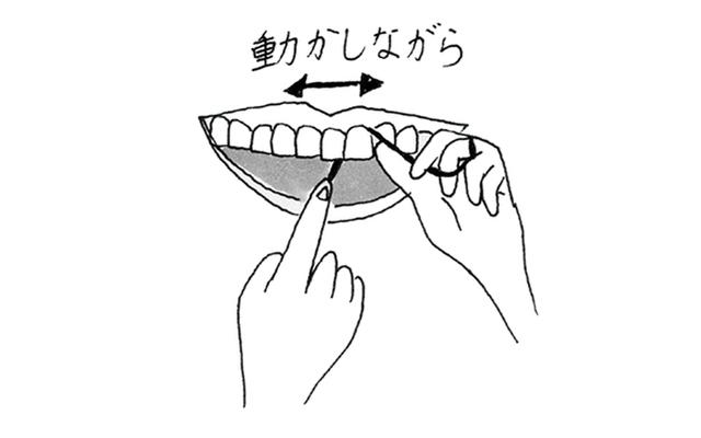 画像2: フロスで歯と歯の間をみがく