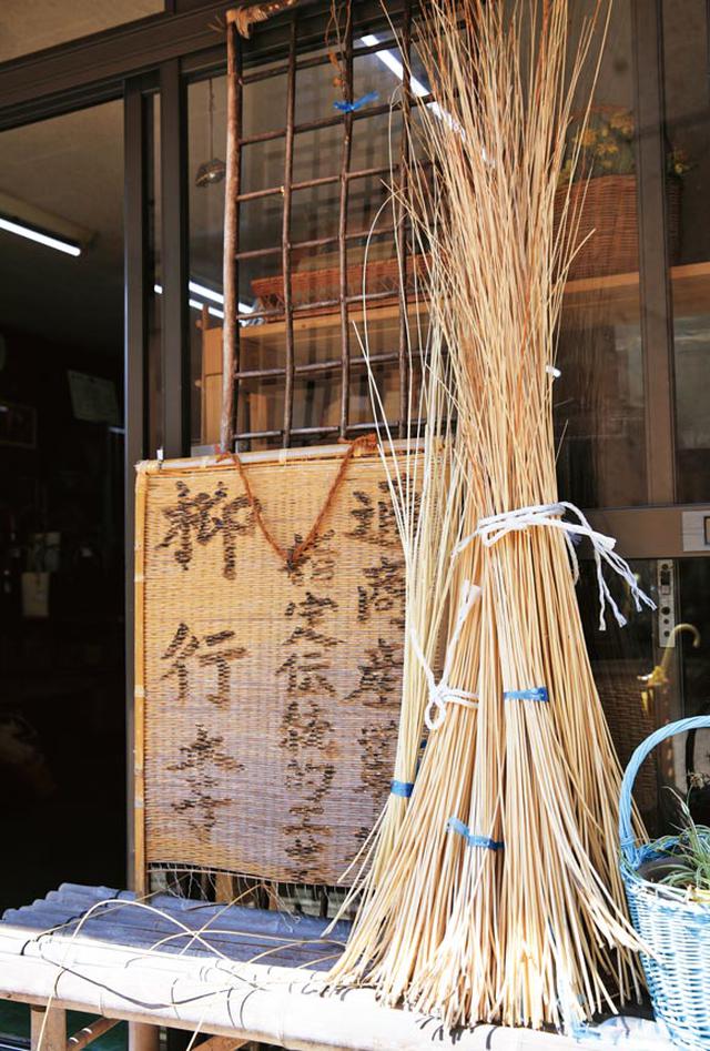 画像: 冬を越したコリ柳。これを水につけてしなやかにし “金ごき” と呼ばれる道具で一本ずつ皮をむく。太さがさまざまなため機械化は難しい